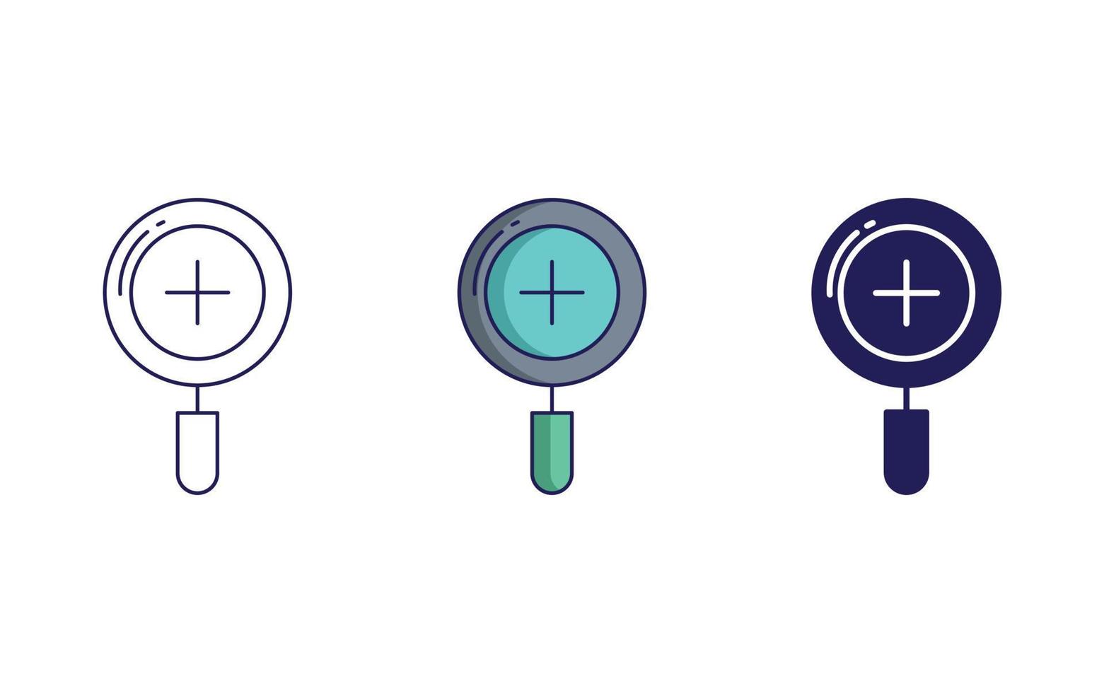 Zoom in vector illustration