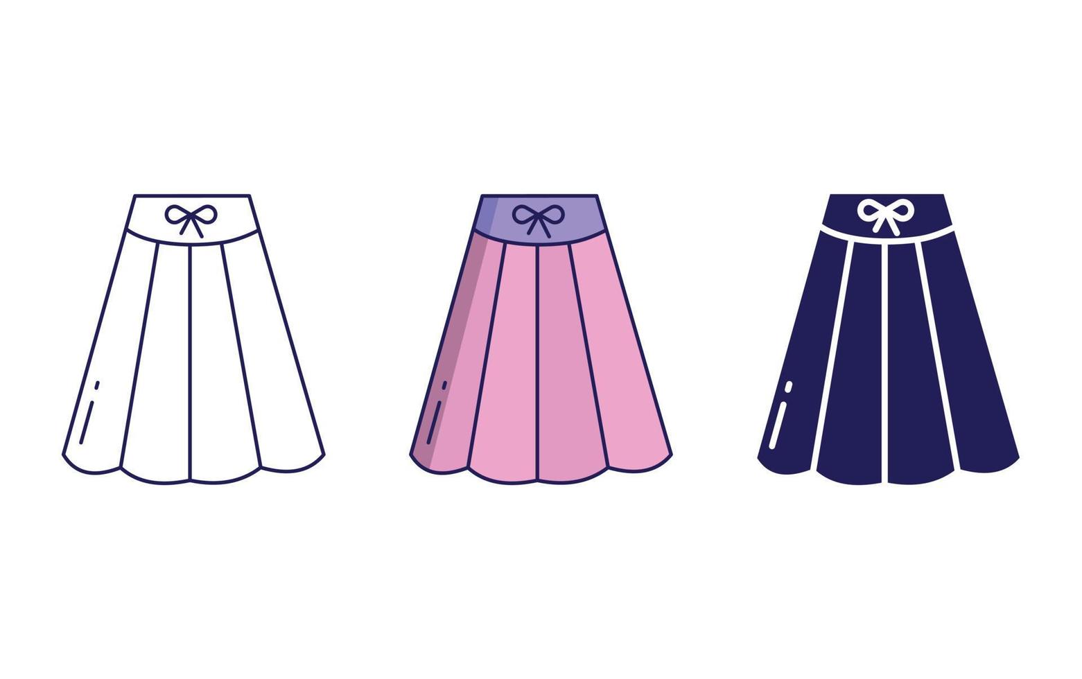 Skirt vector icon