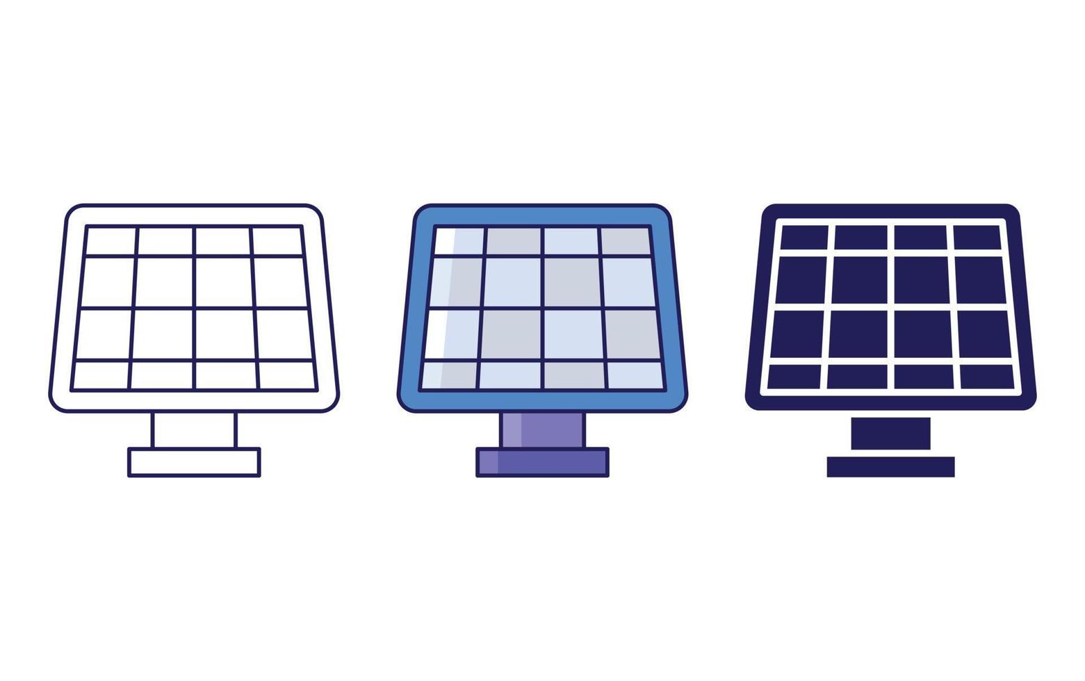 Solar vector icon