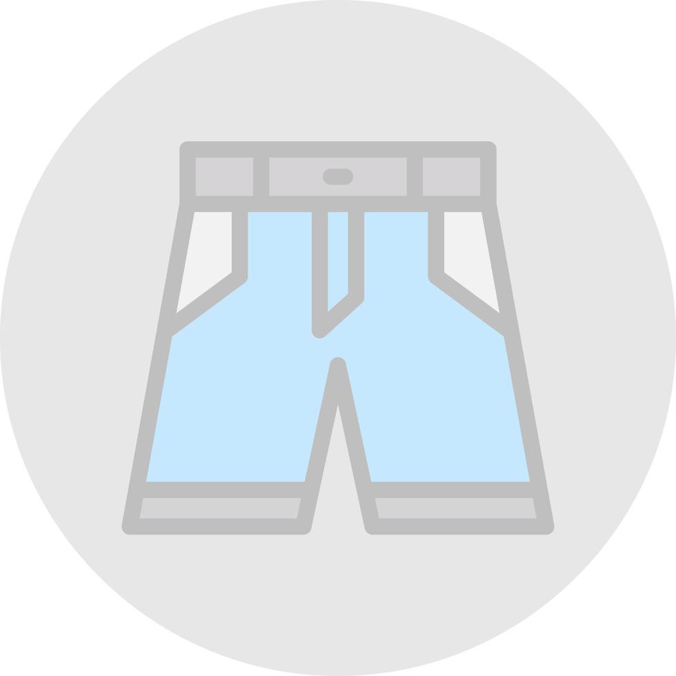 diseño de icono de vector de pantalones cortos de mezclilla