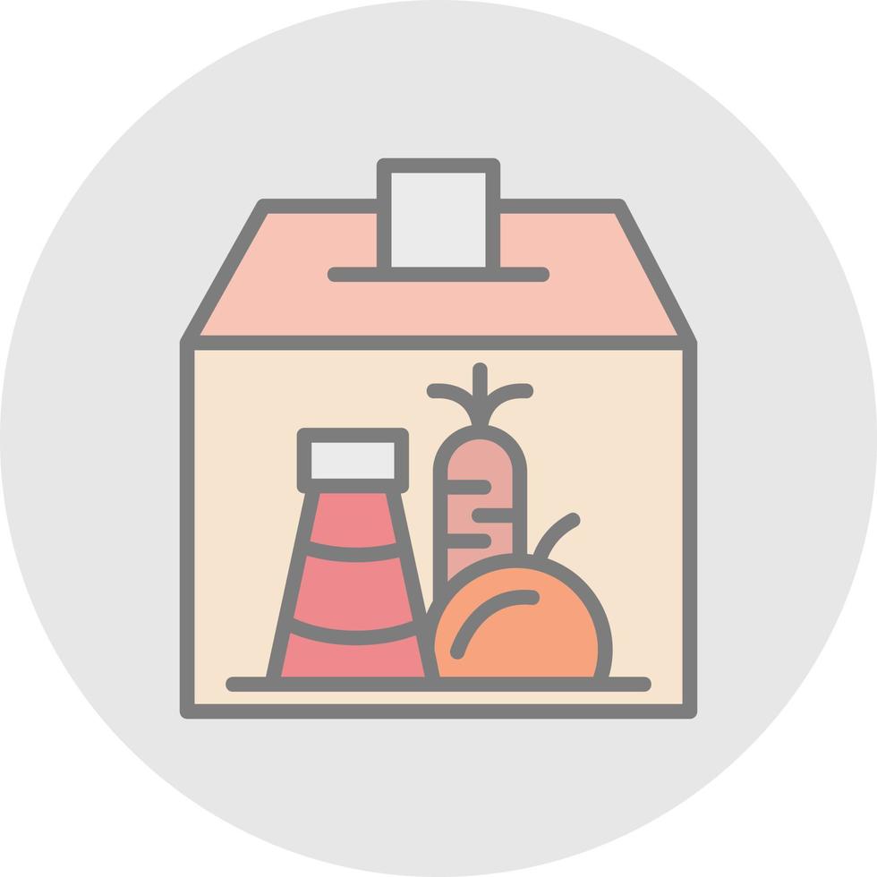 Food Donation Vector Icon Design