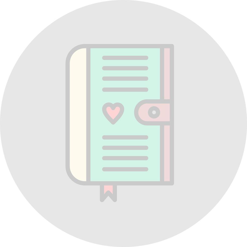 Diary Vector Icon Design