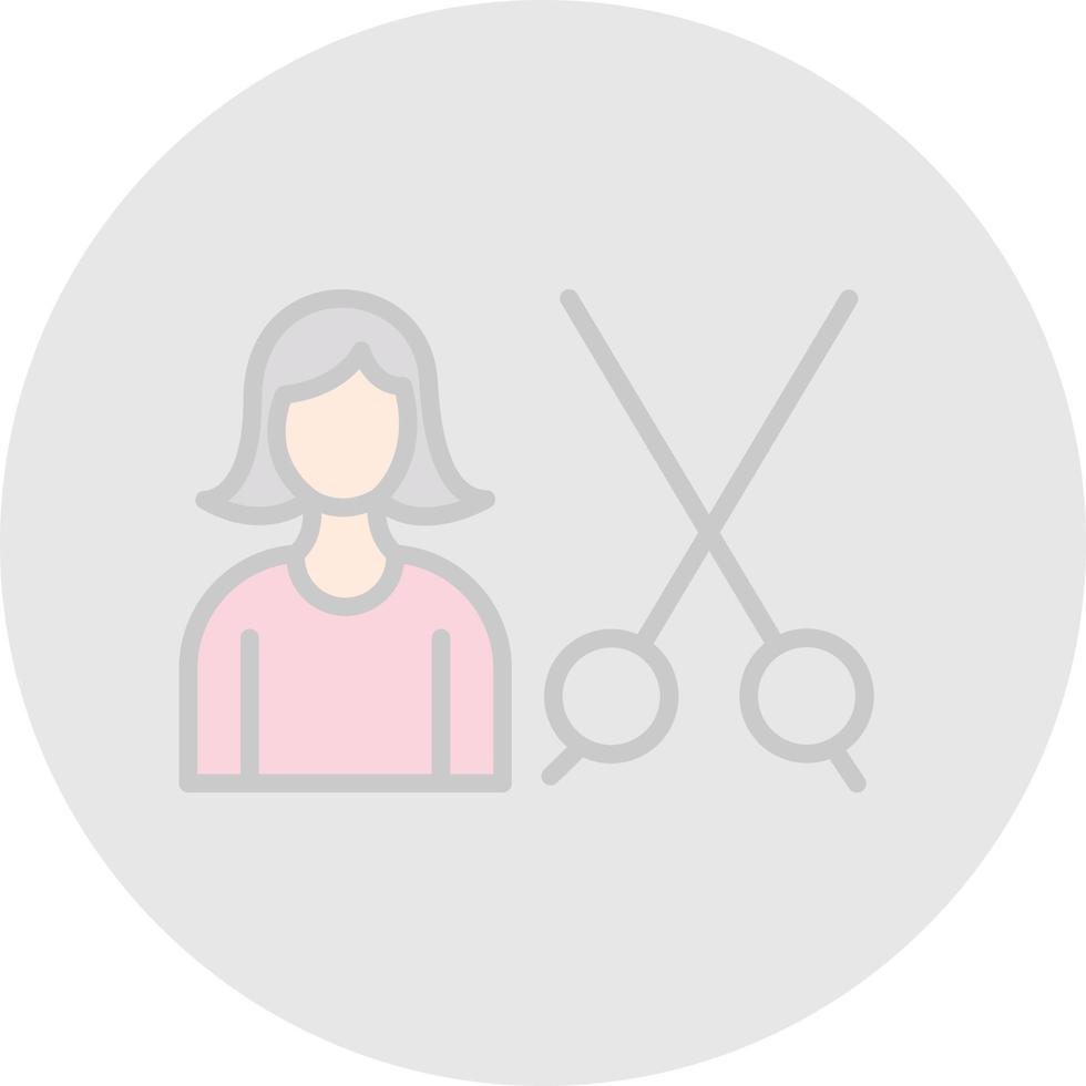Hair Treatment Vector Icon Design