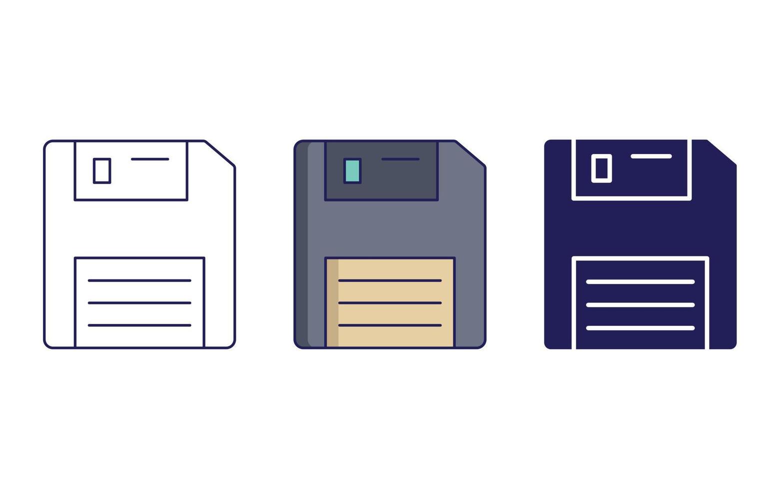 Floppy vector icon