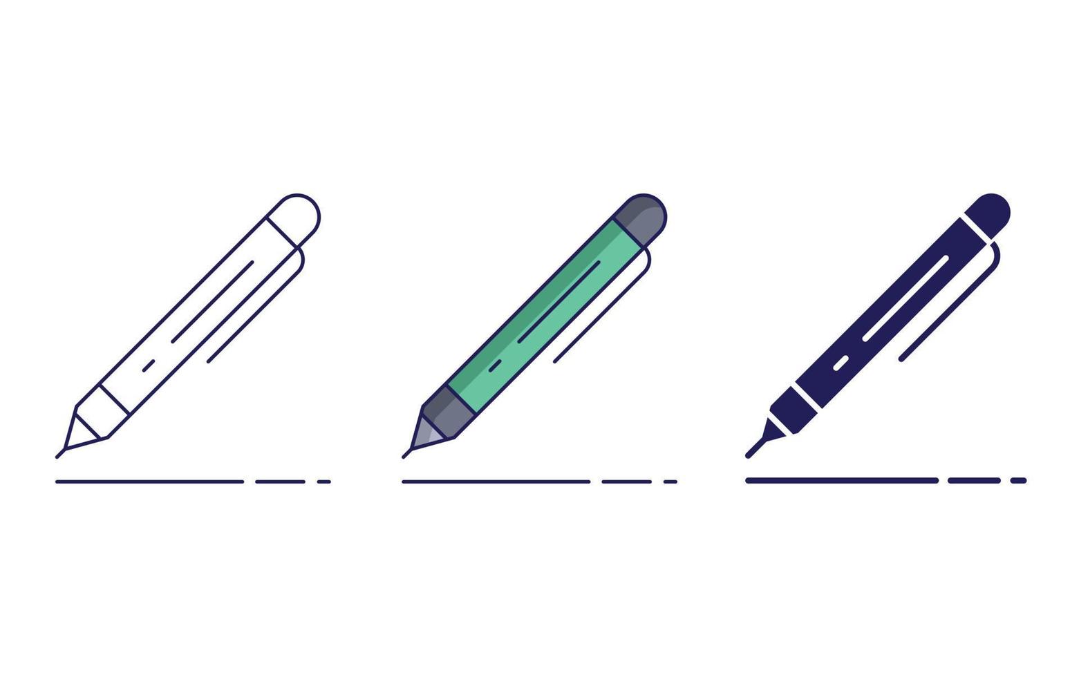 Ball Pen vector illustration