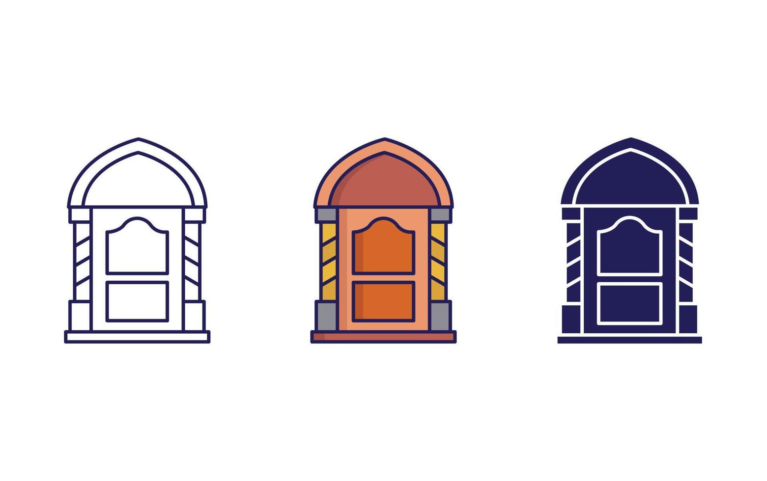 Door vector icon