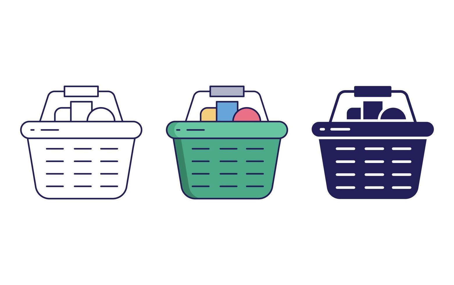 Grocery Basket vector icon