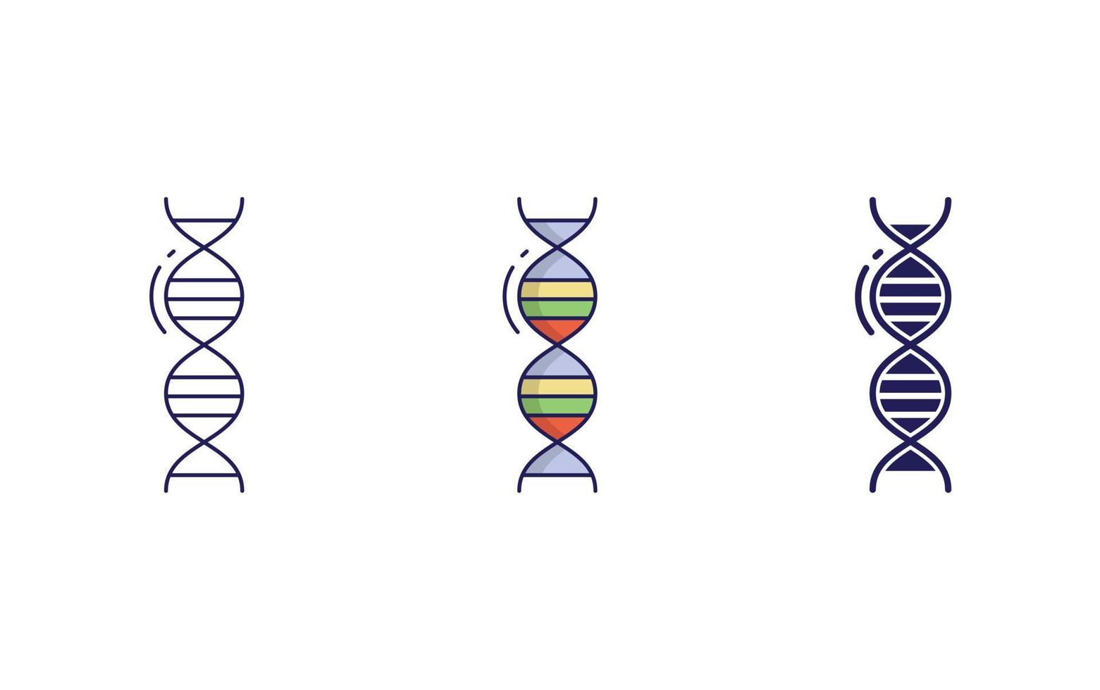 Dna vector vector icon