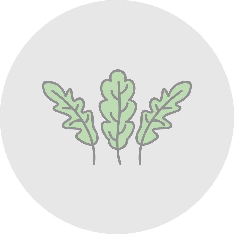 Arugula Vector Icon Design