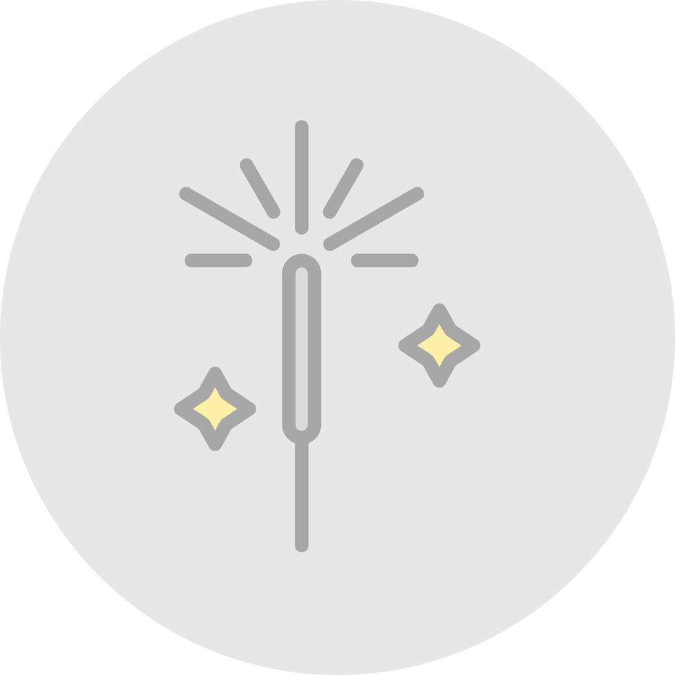 Sparkler Vector Icon Design