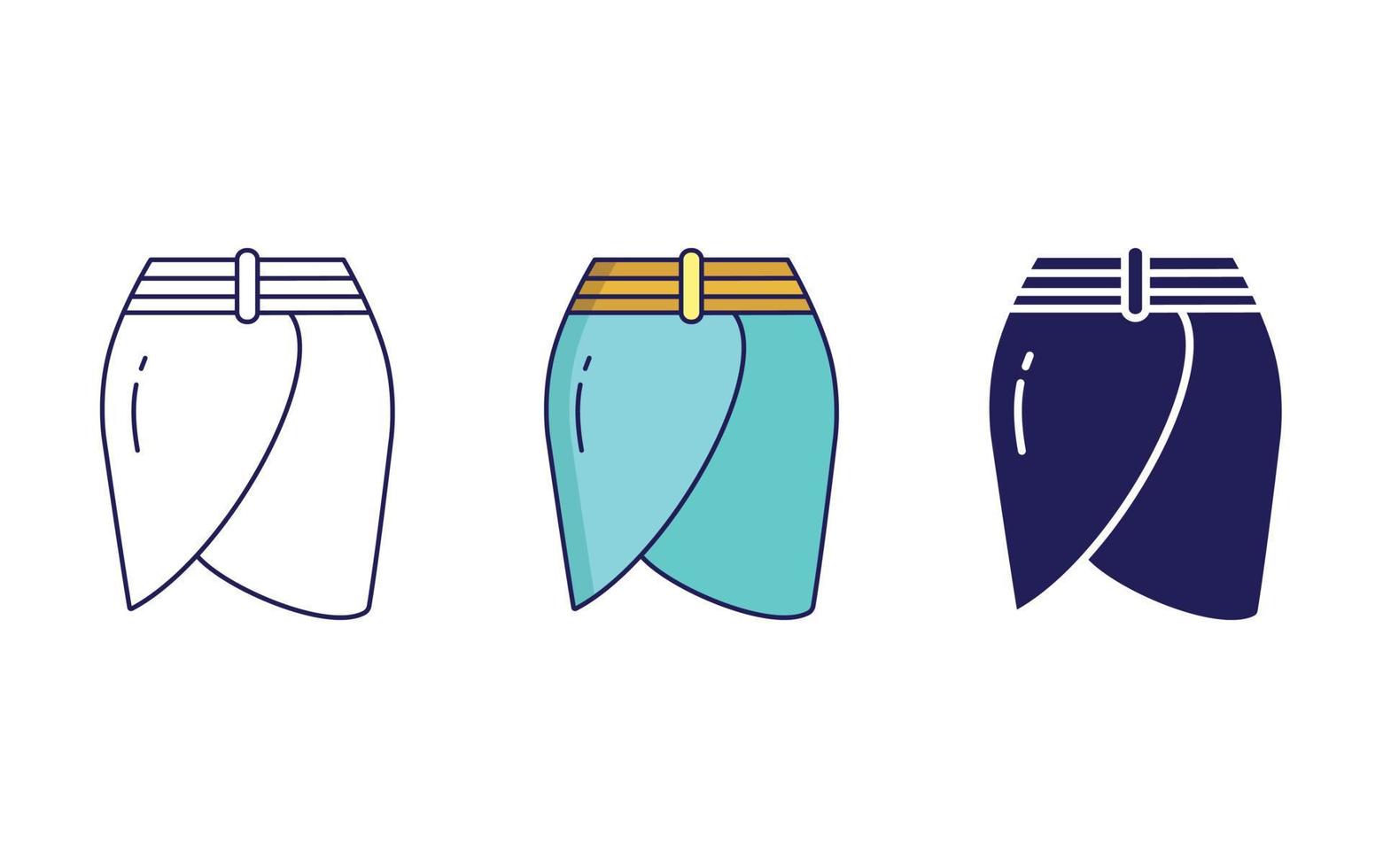 Semi Skirt vector icon