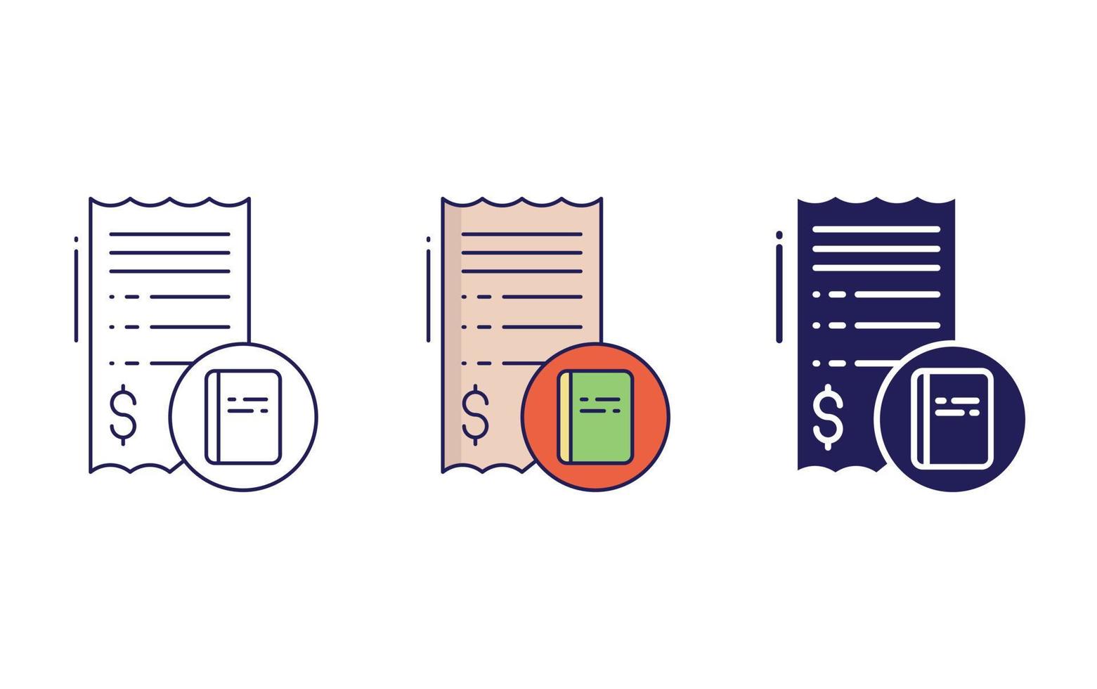 Invoice vector vector icon