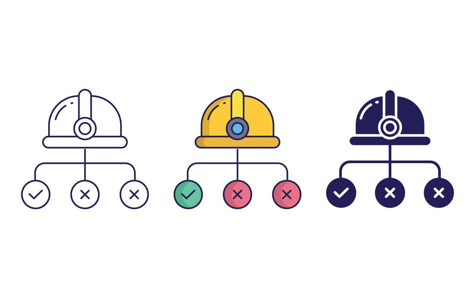 Worker Helmet vector icon