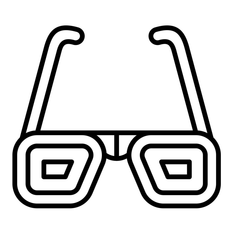 icono de vector de gafas 3d