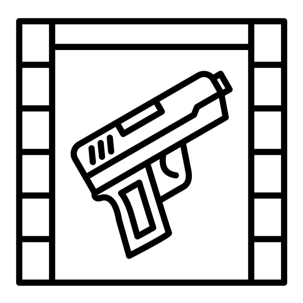 icono de vector de pistola