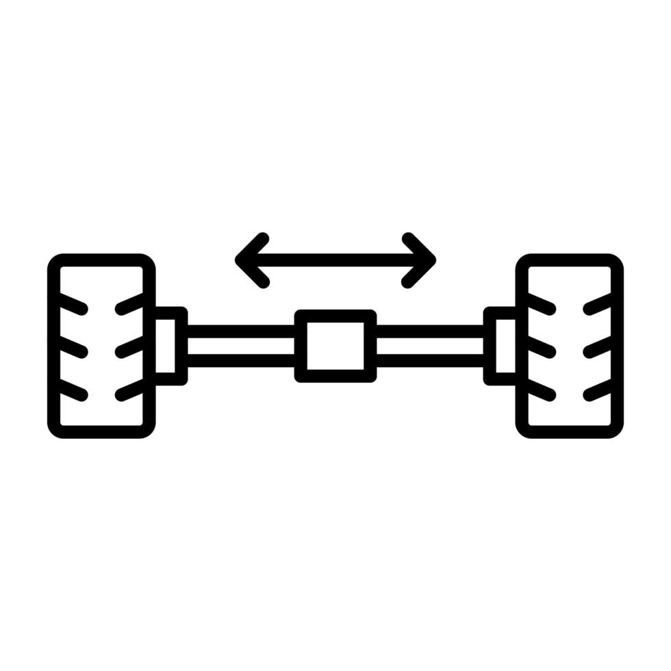 rueda alineación vector icono