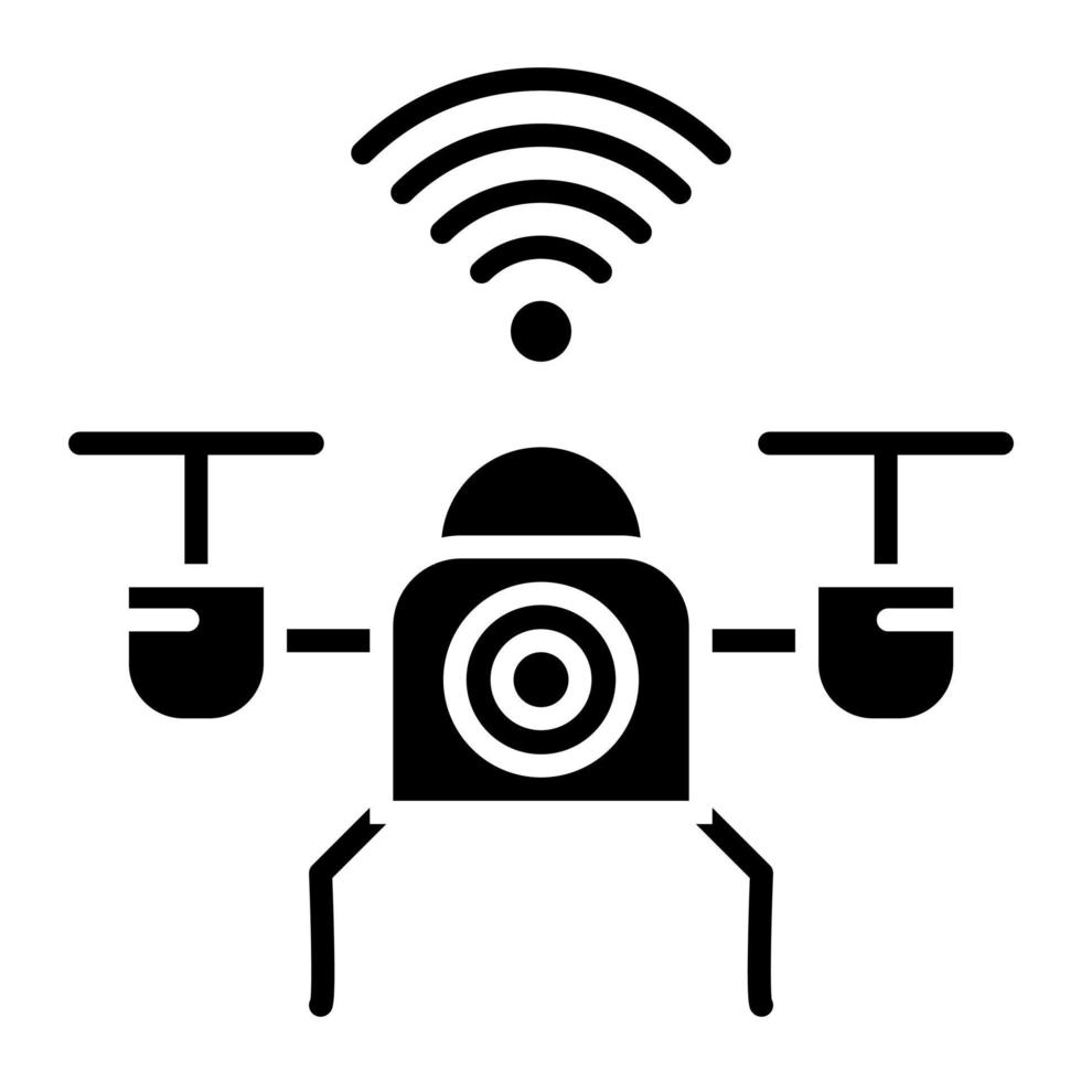 Smart Drone vector icon