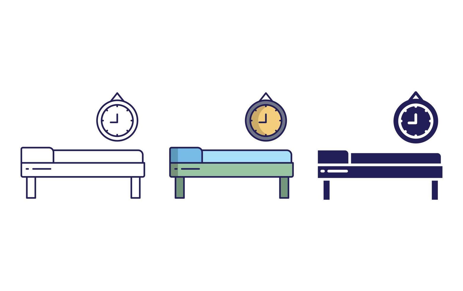 Sleeping time vector icon