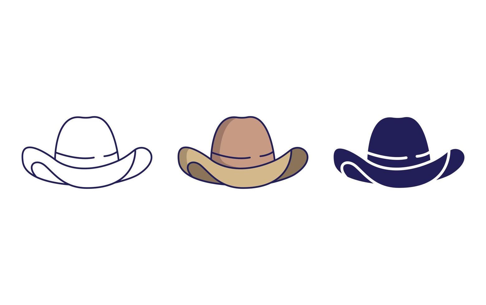 icono de vector de sombrero