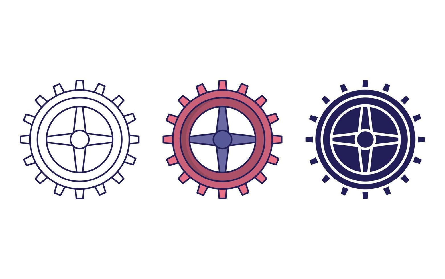 Gear vector icon