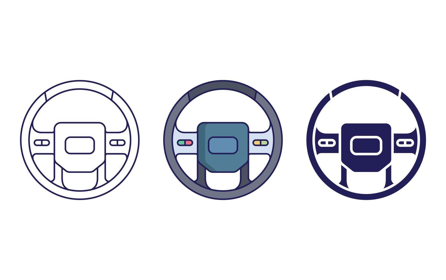 Steering Wheel vector icon