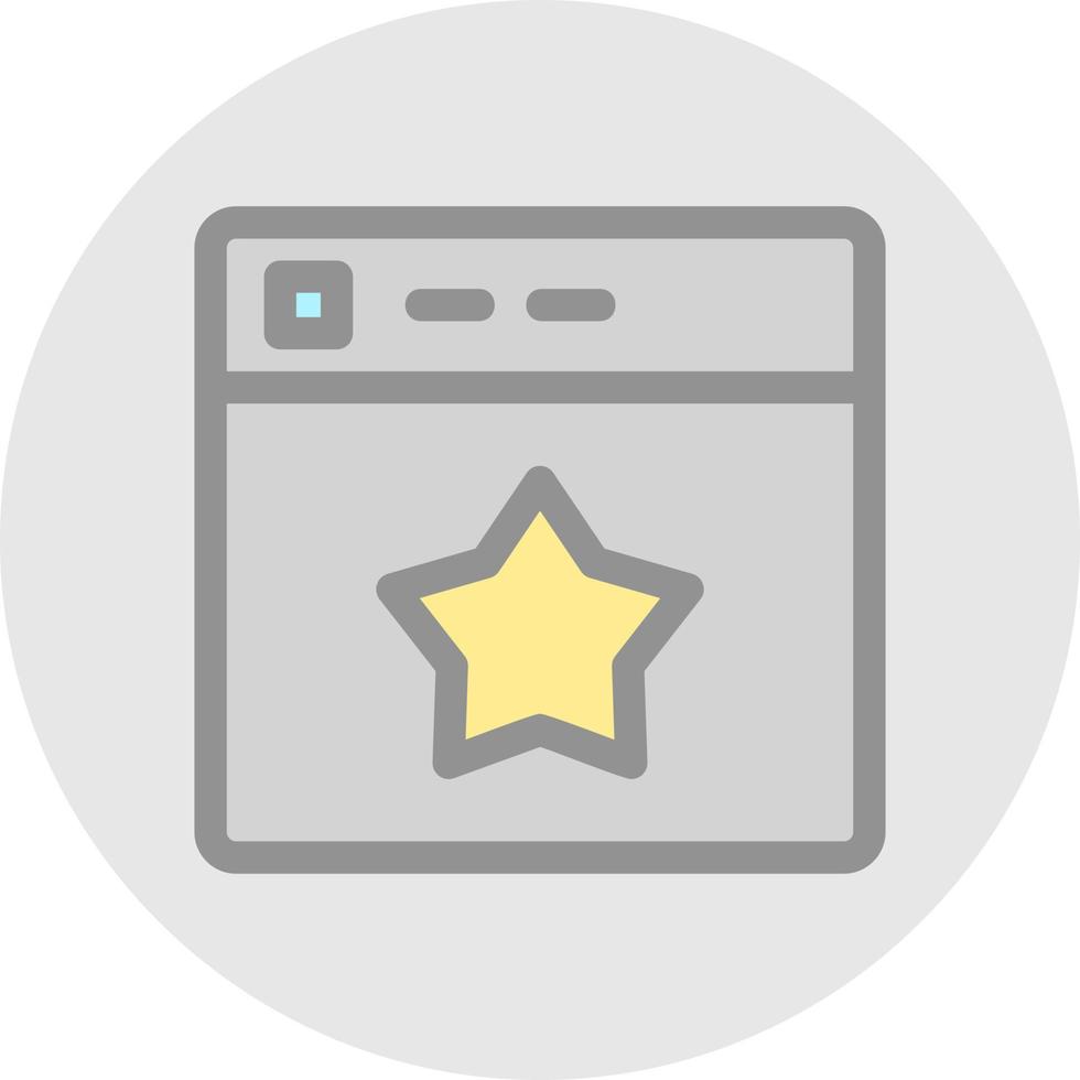 Website Rating Vector Icon Design