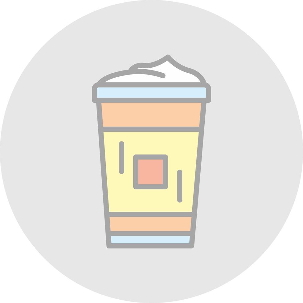 diseño de icono de vector de capuchino