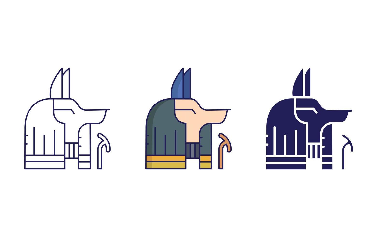 Anubis vector icon