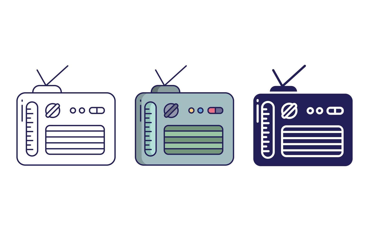 Radio vector icon
