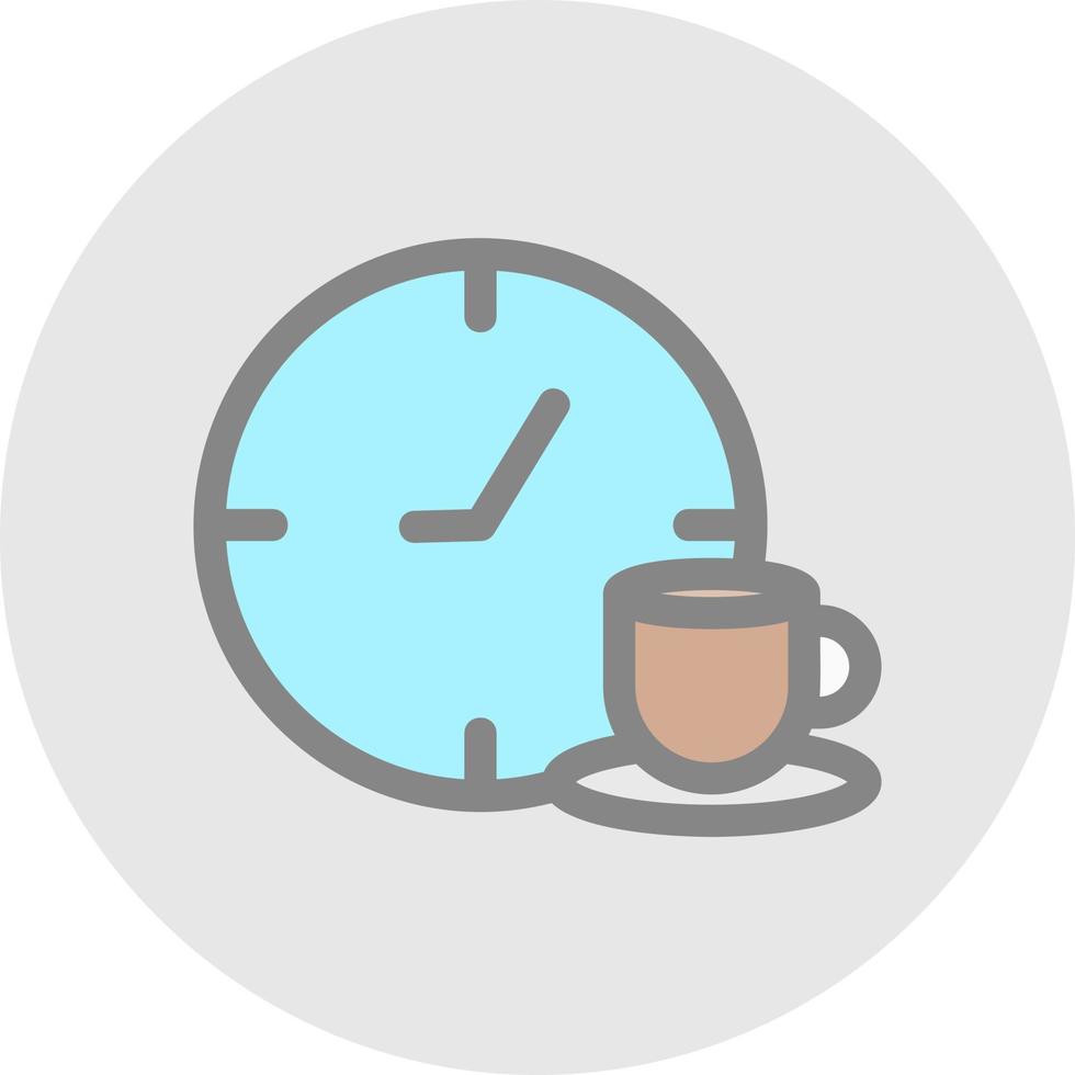 diseño de icono de vector de pausa para el café