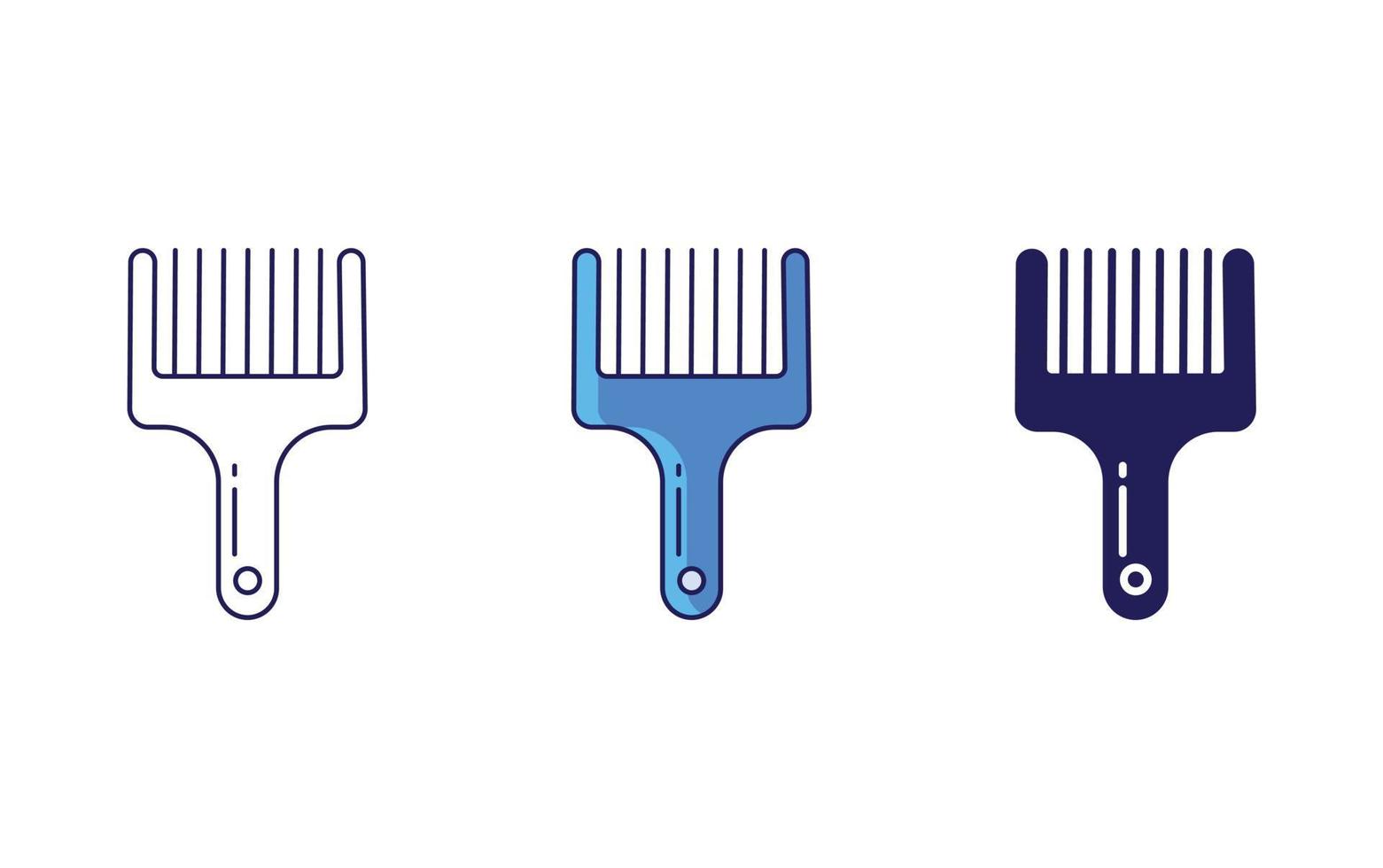 Hairbrush vector icon