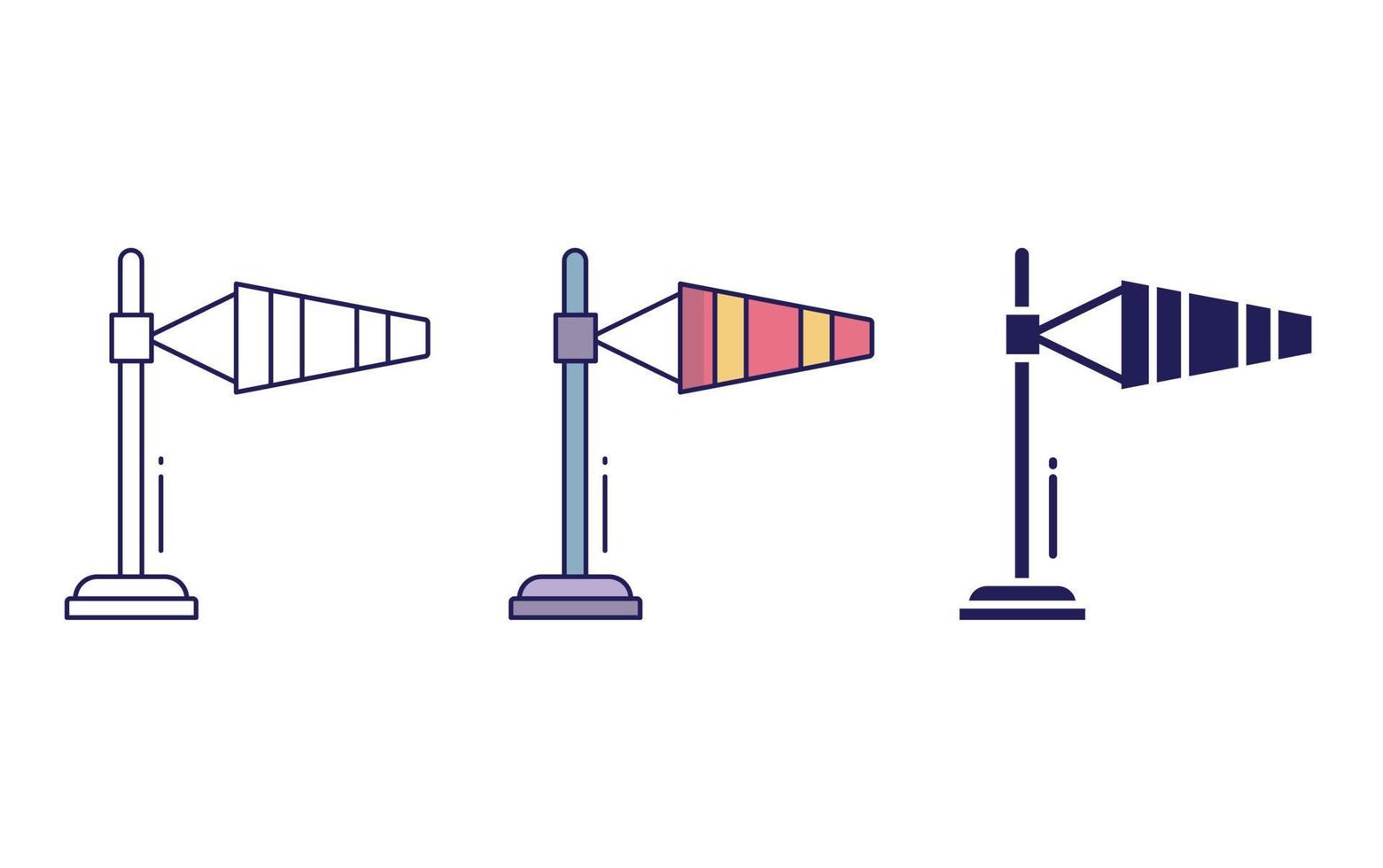 Windsock vector icon