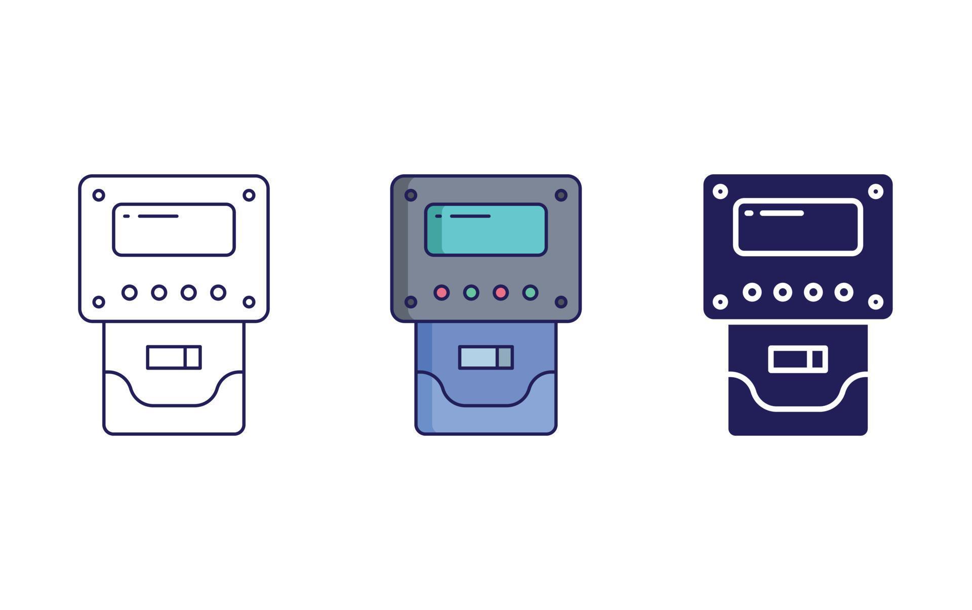 Power Meter vector icon 21323851 Vector Art at Vecteezy