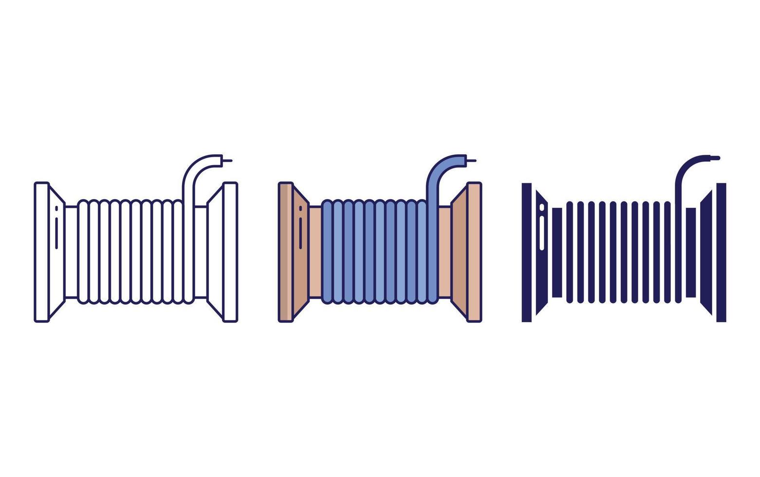 Wire roll vector icon