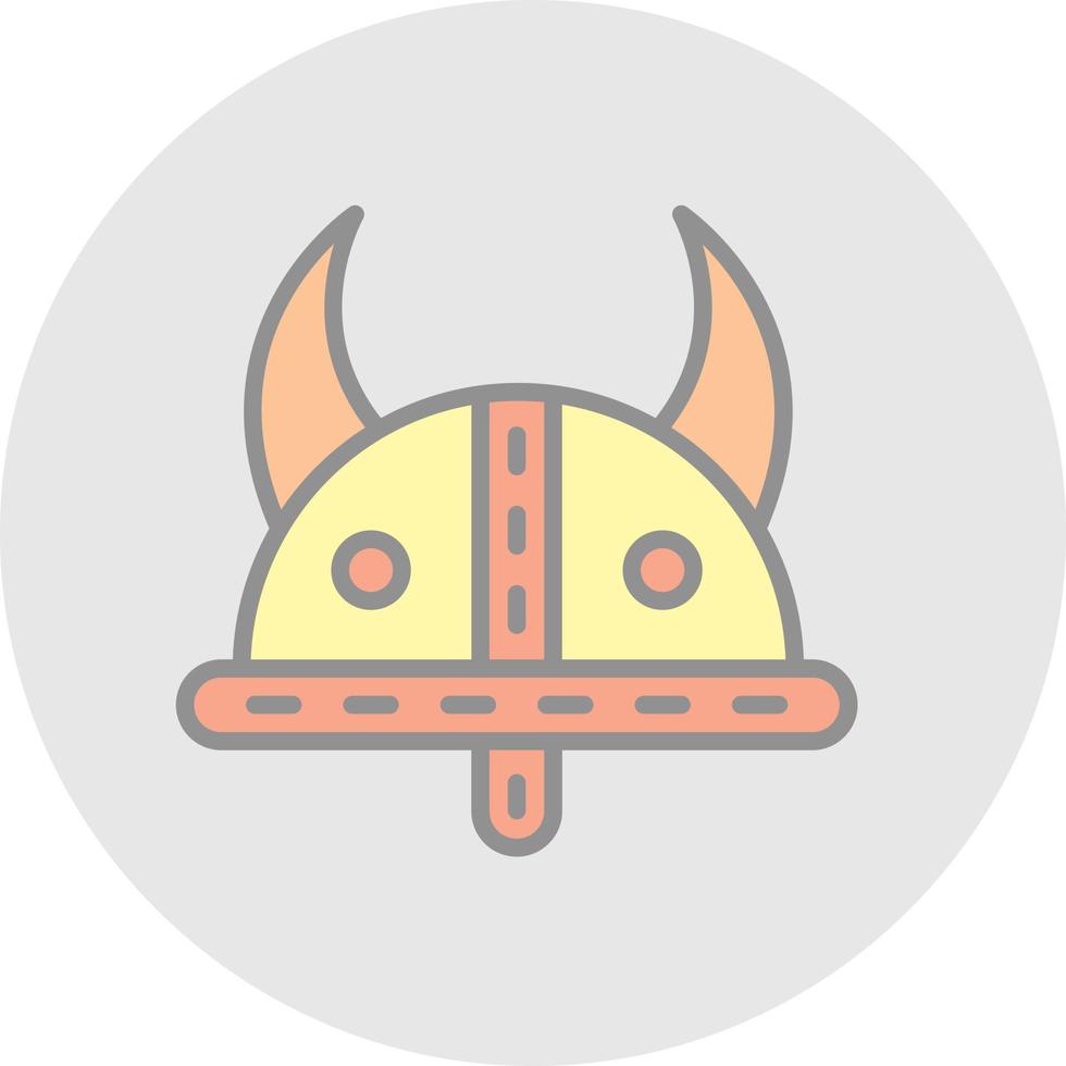 diseño de icono de vector de casco vikingo