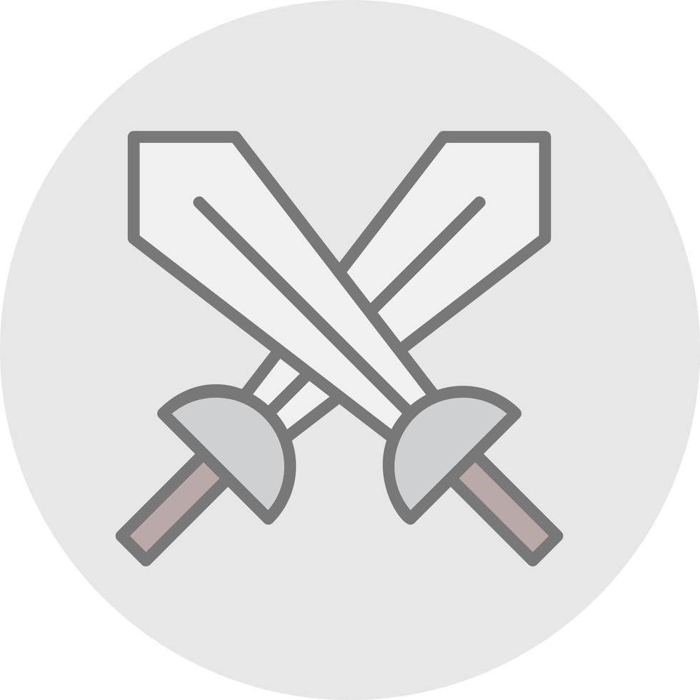 Swords Vector Icon Design