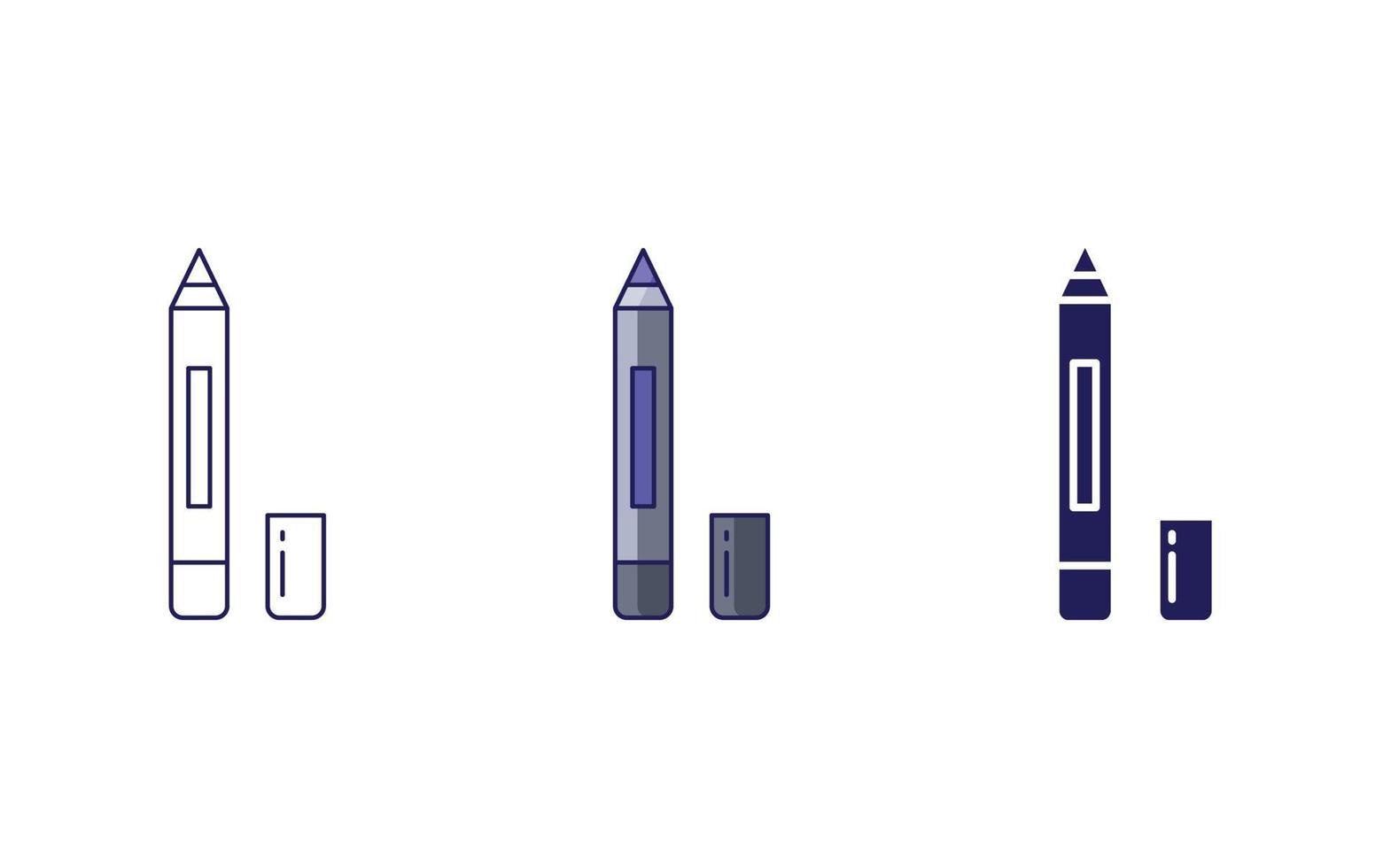 Lip Liner Pencil vector icon