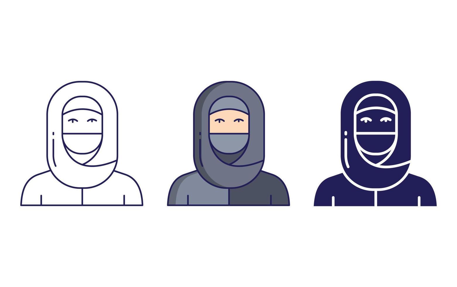 Burka vector icon