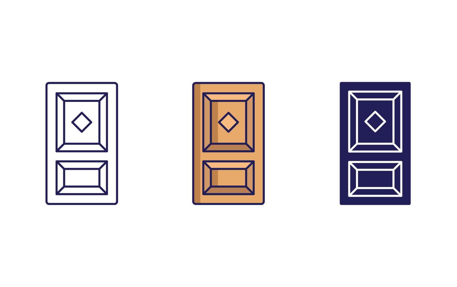 icono de vector de puerta