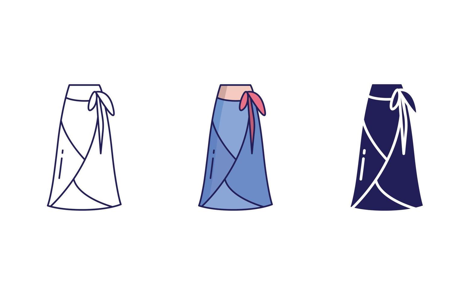 Skirt vector icon