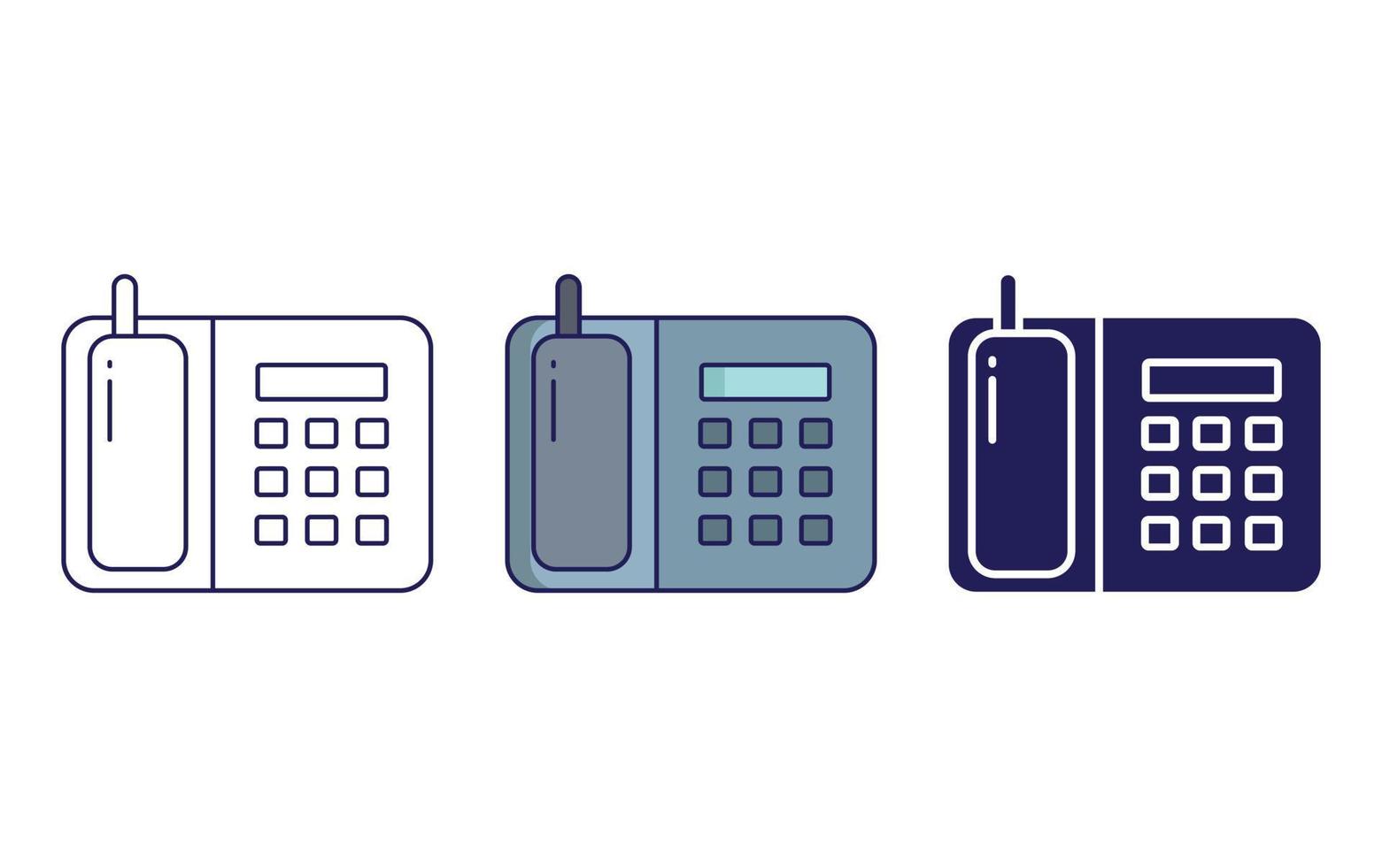 land Telephone vector icon