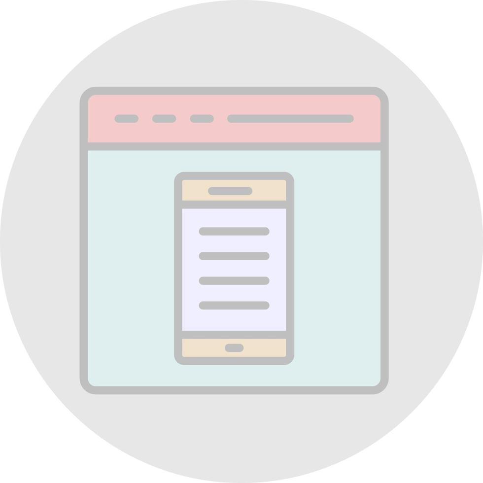 EComerce Webpage Vector Icon Design