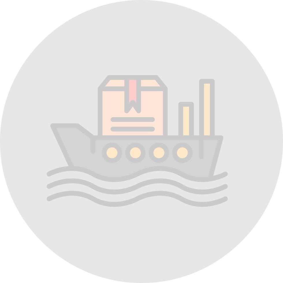 Worldwide Shipping Boat Vector Icon Design