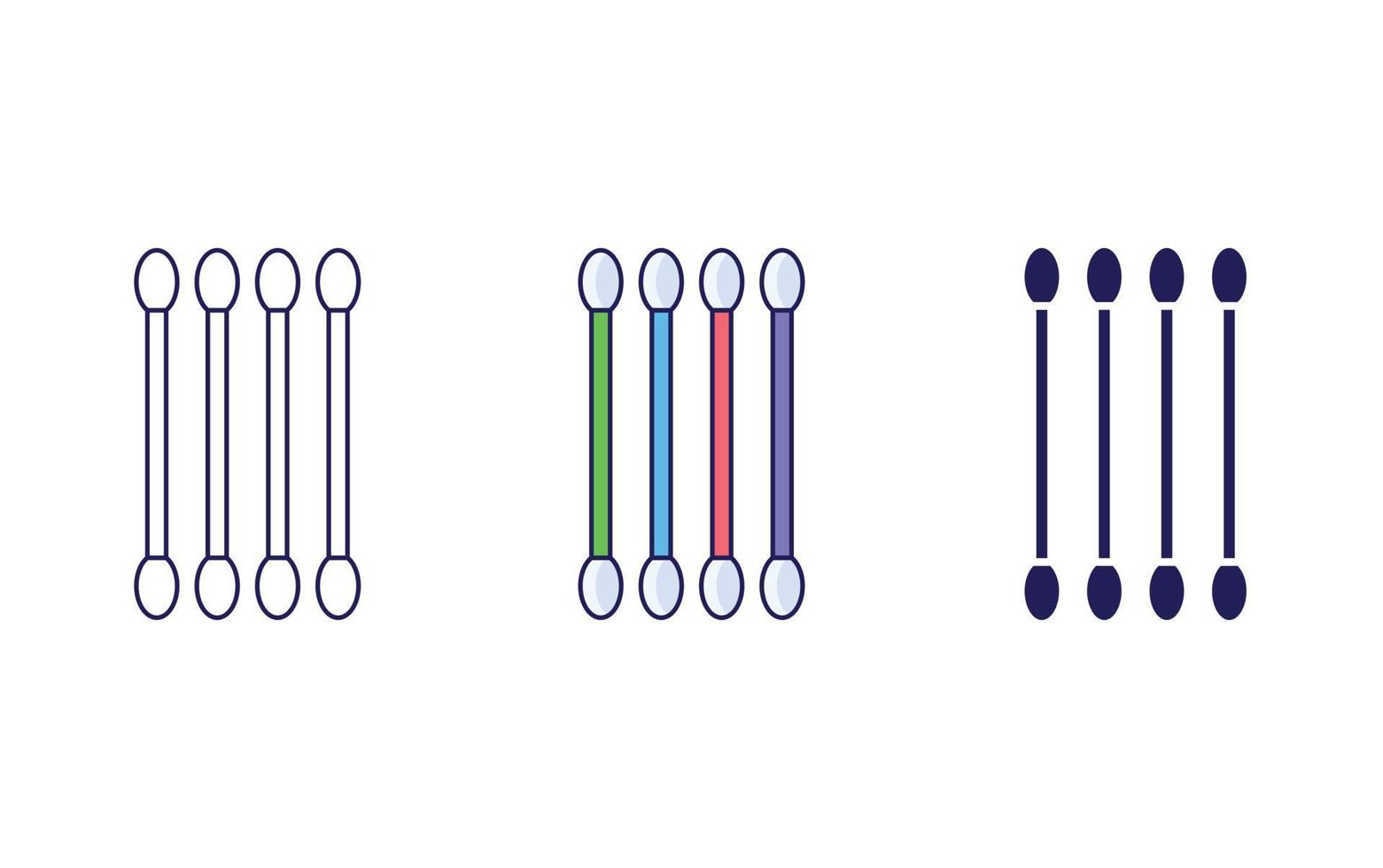 Cotton Buds vector icon