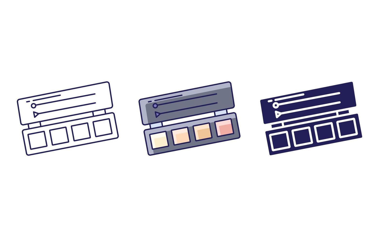 Cosmetic box vector icon