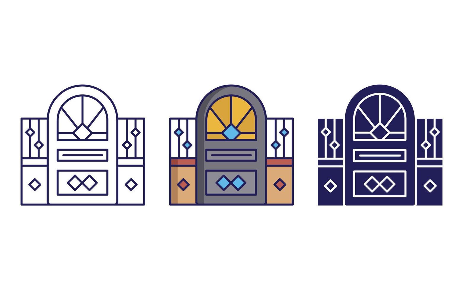 Door vector icon