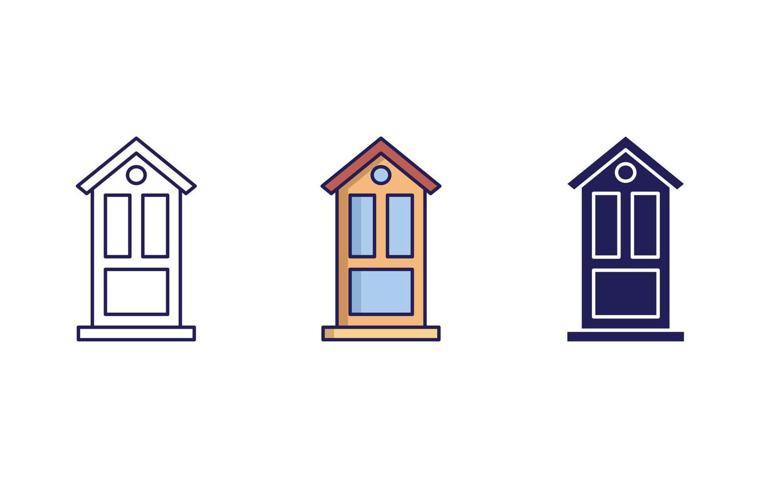 Door vector icon