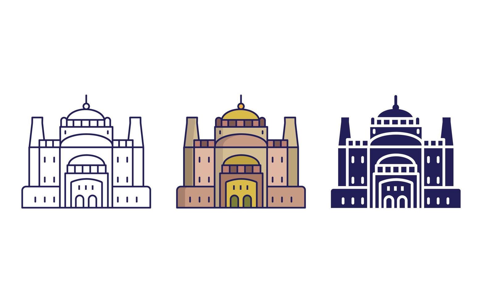 Cairo Citadel vector icon