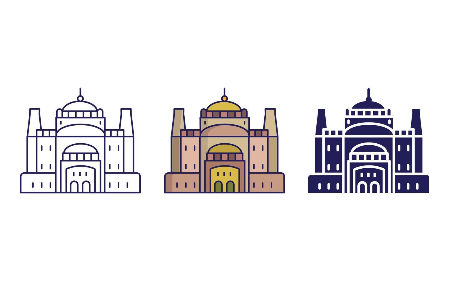 El Cairo ciudadela vector icono