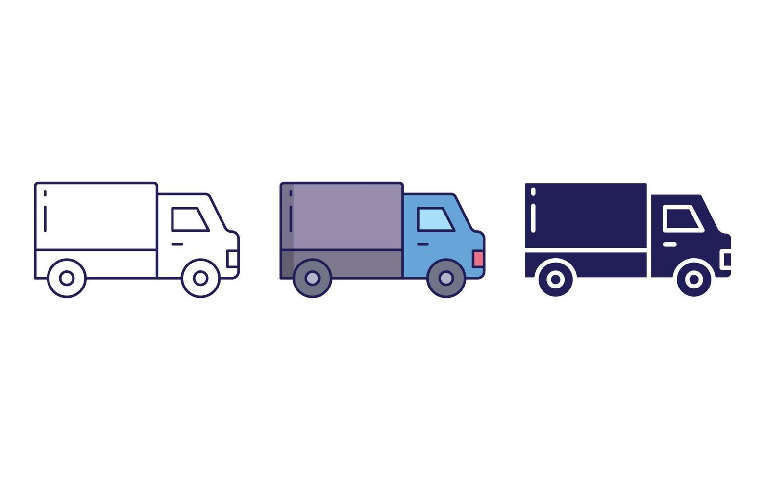 Delivery truck vector icon